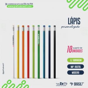 LÁPIS COM LOGO Personalizado digital