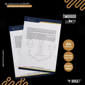 Papel Timbrado para Advogado editável em Word